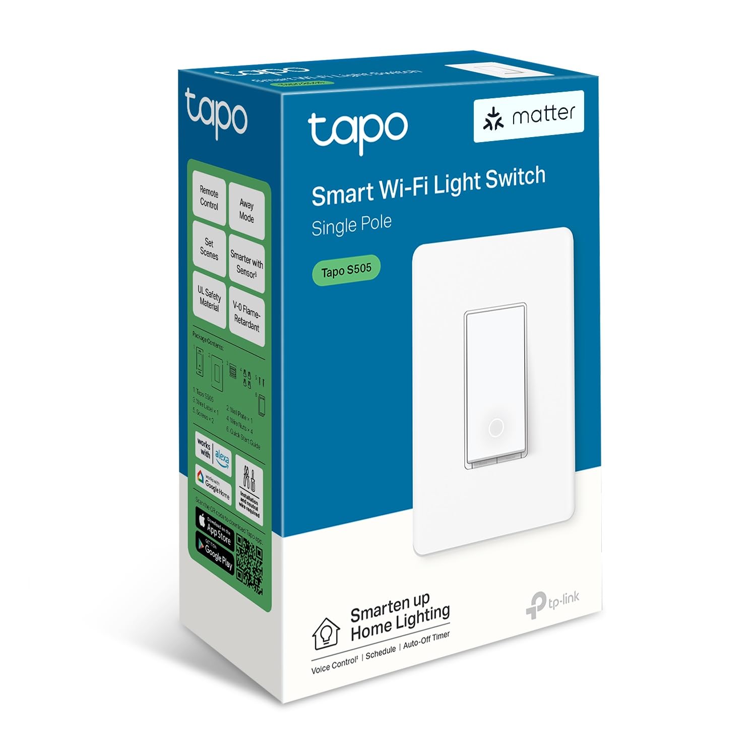 TP-Link's 1st Matter Smart Light Switch Single Pole Tapo S505