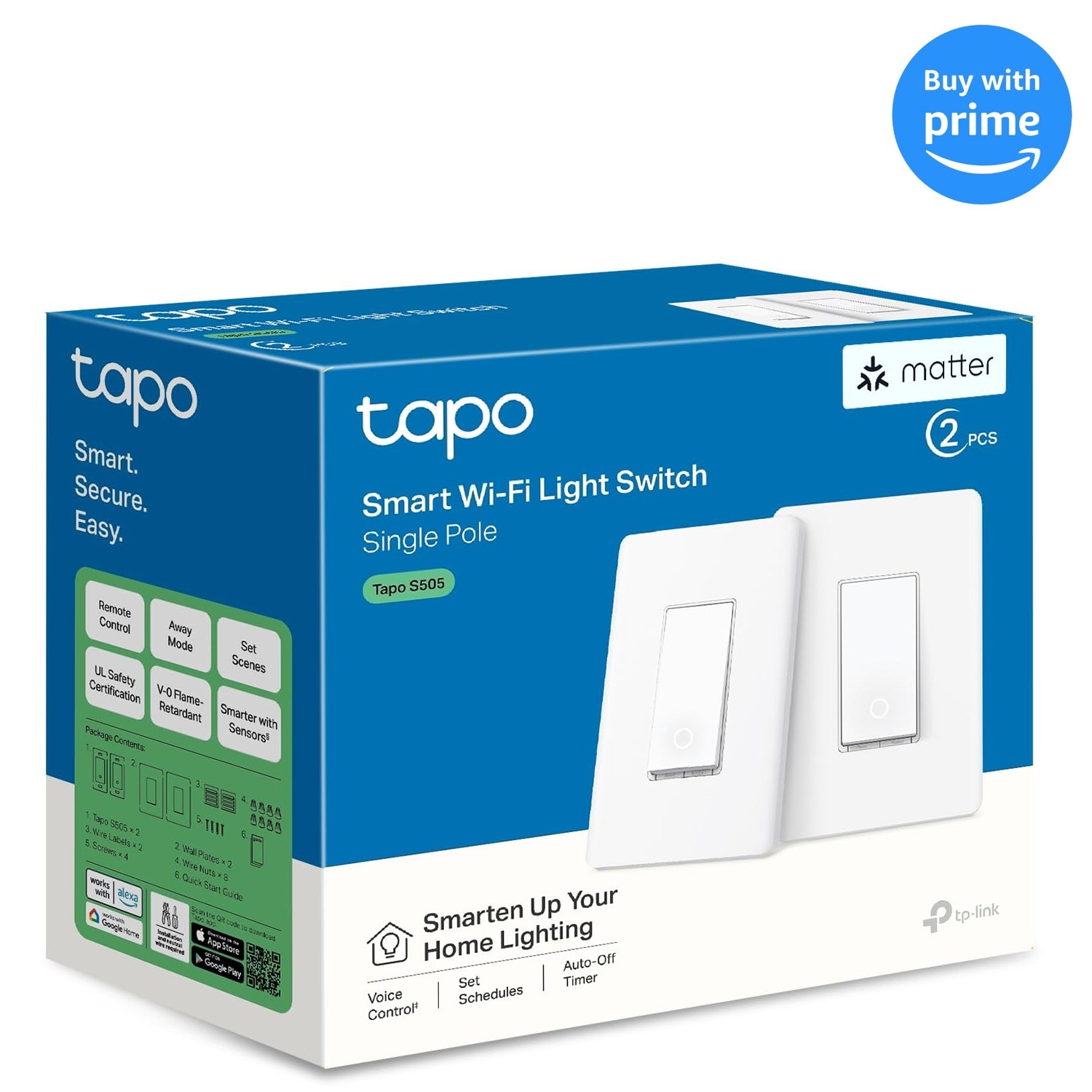 Tapo S505, Smart Wi-Fi Light Switch, Matter