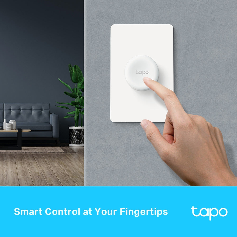 TP-Link Tapo Smart Button, Remote Dimmer Switch, Wireless Control of Tapo Smart Devices, Tapo Hub Required, White (Tapo S200D)