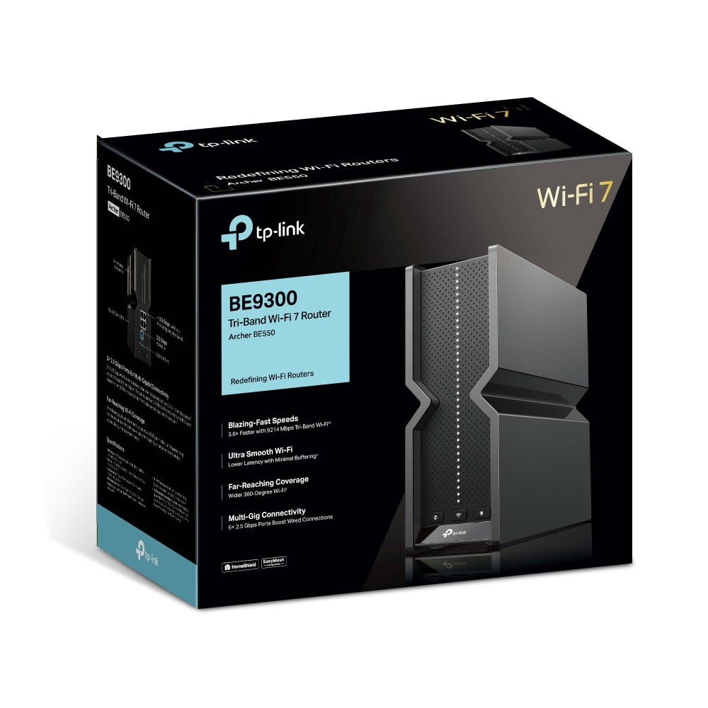 TP-Link BE9300 Tri-Band Wi-Fi 7 Router Archer BE550