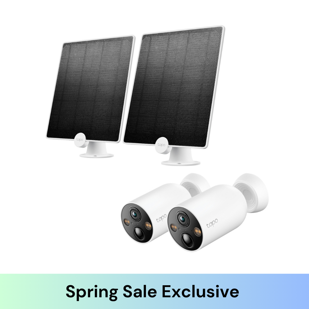 Sun-Powered 2K Bundle – 2K Battery-Powered Camera with Magnetic Base & Solar Panel 2 Kits