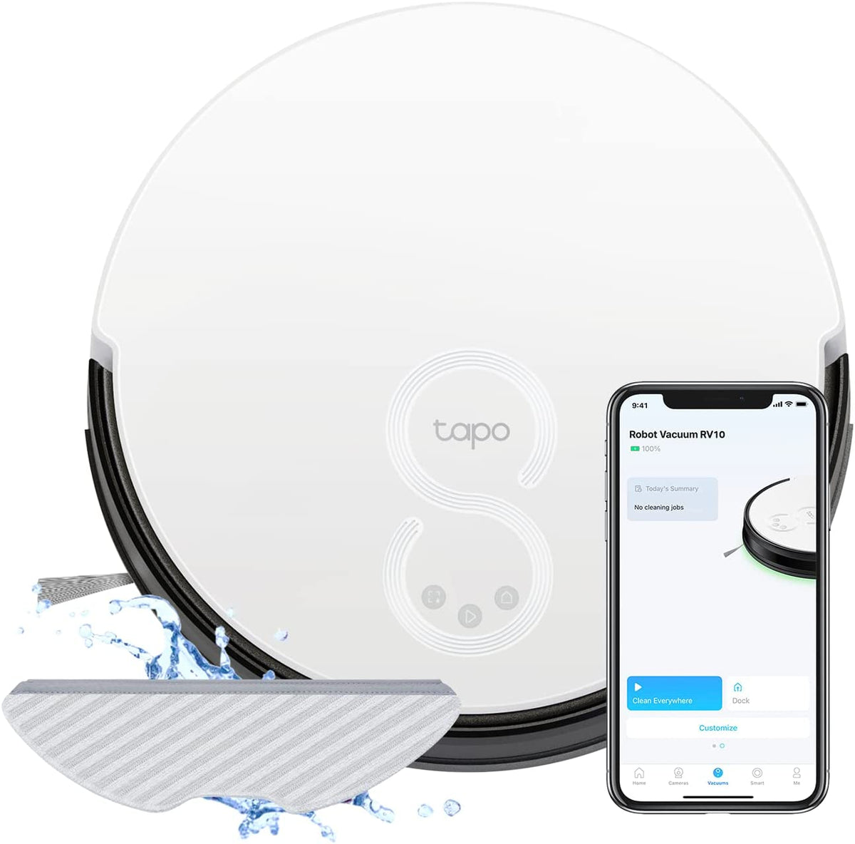 TP-Link Tapo Robotic Vacuum and Mop Combo Cleaner (RV10)