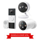 Home Monitoring Bundle – 2K Battery Doorbell + 2K Indoor/Outdoor Cam + 2K Battery Cam