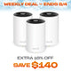 Deco WiFi 6E Tri-Band AXE5400 Mesh System 3 Pack (Deco XE75)