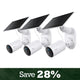 Sun-Powered Bundle – Tapo SolarCam 3-Pack White | Wire-Free Security