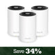 Deco WiFi 6E Tri-Band AXE5400 Mesh System 3 Pack (Deco XE75)