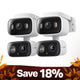 2K Dual Lens Pan/Tilt Indoor/Outdoor Security Camera, Tapo C246D HybridCam Duo 2-Pack