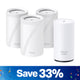 Wi-Fi 7 Outdoor Mesh System Bundle, Deco BE63 3-pack & BE25-Outdoor