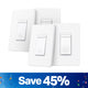 2-Sets Matter-Certified Smart Dimmer 3-Way Light Switch, Tapo S515D Kit