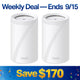 Wi-Fi 7 Tri-Band BE10000 Mesh System, Deco BE63 2-Pack