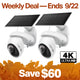 VistaCam 360 4K Ultra HD Outdoor Pan/Tilt Security Camera with Solar Panel, Tapo C660 KIT 2-Pack