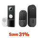 Front Door Security Plus Bundle – 2K Video Doorbell Camera + Fingerprint Door Lock