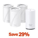 Wi-Fi 7 Outdoor Mesh System Bundle, Deco BE63 3-pack & BE25-Outdoor