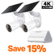 MagCam 4K Solar Outdoor Camera with Solar Panel 2-Pack + Smart HomeBase Bundle