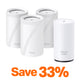 Wi-Fi 7 Outdoor Mesh System Bundle, Deco BE63 3-pack & BE25-Outdoor