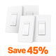 Matter-Certified Smart Dimmer 3-Way Light Switch, Tapo S515D Kit 2-Sets