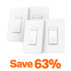 2-Sets Matter-Certified Smart Dimmer 3-Way Light Switch, Tapo S515D Kit