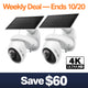 VistaCam 360 4K Ultra HD Outdoor Pan/Tilt Security Camera with Solar Panel, Tapo C660 KIT 2-Pack