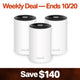 Wi-Fi 6E Tri-Band AXE5400 Mesh System, Deco XE75 3-Pack