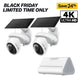 VistaCam 360 4K Solar Pan/Tilt Security Camera 2-Pack + Smart HomeBase Bundle
