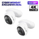 VistaCam 360 4K Pan/Tilt Outdoor Security Camera, Tapo C560WS 2-Pack