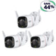 ColorPro 2K QHD Outdoor Security Camera, Tapo C325WB 3-Pack