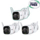 ColorPro 2K QHD Outdoor Security Camera, Tapo C325WB 3-Pack