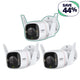 ColorPro 2K QHD Outdoor Security Camera, Tapo C325WB 3-Pack