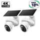 VistaCam 360 4K Solar Outdoor Pan/Tilt Security Camera, Tapo C660 KIT 2-Pack