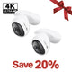VistaCam 360 4K Pan/Tilt Outdoor Security Camera, Tapo C560WS 2-Pack