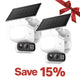 2K Floodlight Solar 360° Pan/Tilt Security Camera, Tapo C615F Kit 2-Pack