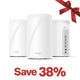Wi-Fi 7 Tri-Band BE10000 Mesh System, Deco BE63 3-Pack