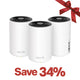 Wi-Fi 6E Tri-Band AXE5400 Mesh System, Deco XE75 3-Pack