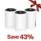 Wi-Fi 6E Tri-Band AXE5400 Mesh System, Deco XE75 3-Pack