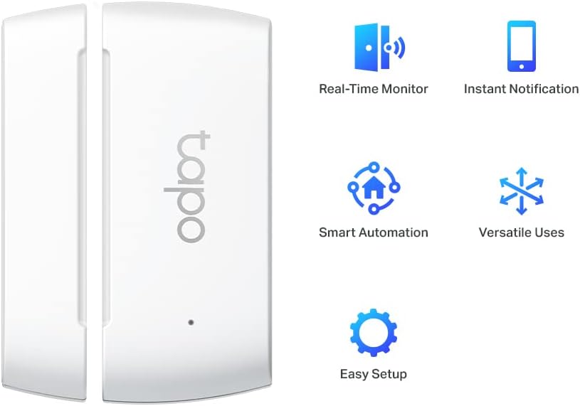 Tapo Door Sensor Mini Long Battery Life w/ Sub-1G Low-Power Wireless protocol (Tapo T110)