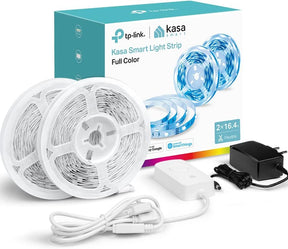 Kasa Smart LED RGB Light Strip, 32.8ft (2Rolls of 16.4ft.) Trimmable, Works with Alexa and Google Assistant, KL400L10