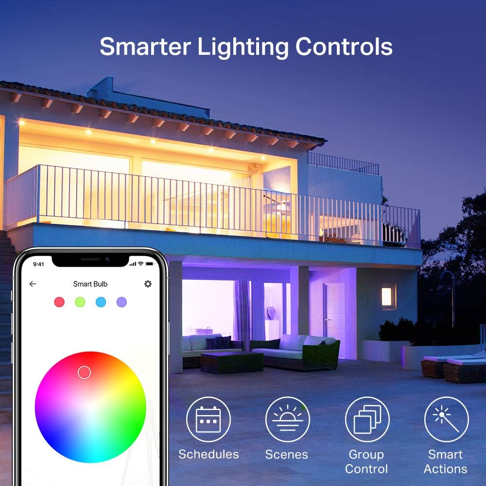 Kasa Smart Light Bulbs, Dimmable, Works with Alexa and Google Home, No Hub Required, KL125P2