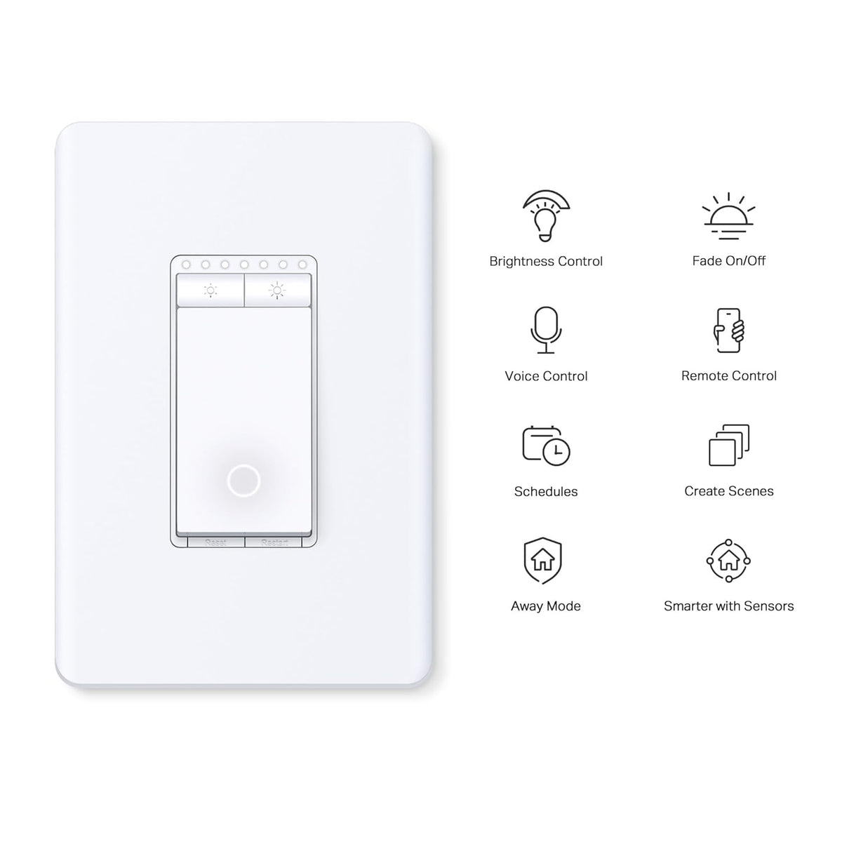 Tapo Smart Wi-Fi Dimmable Rocker Switch 4-Pack