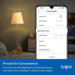 Tapo Smart Wi-Fi Dimmable Light Bulb 4-Pack