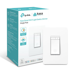 Kasa Smart Dimmer Switch, Single Pole, 2.4GHz Wi-Fi Light Switch, Work with Alexa & Google Home, HS220