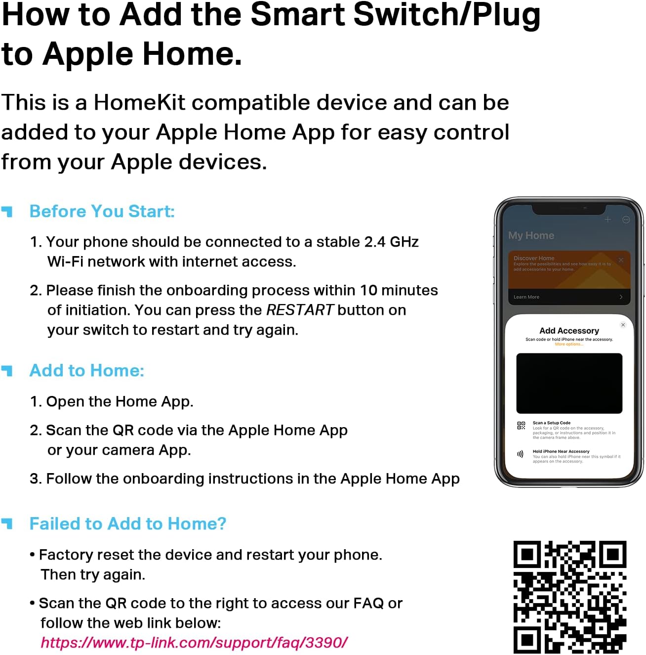 Kasa Smart Plug Mini, Wi-Fi 2.4GHz Smart Outlet, works with Apple HomeKit, Alexa, Google, EP25P4