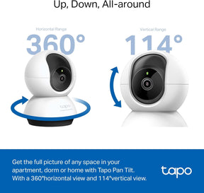 Tapo Pan/Tilt 2K QHD High Definition Wi-Fi Home Security Camera