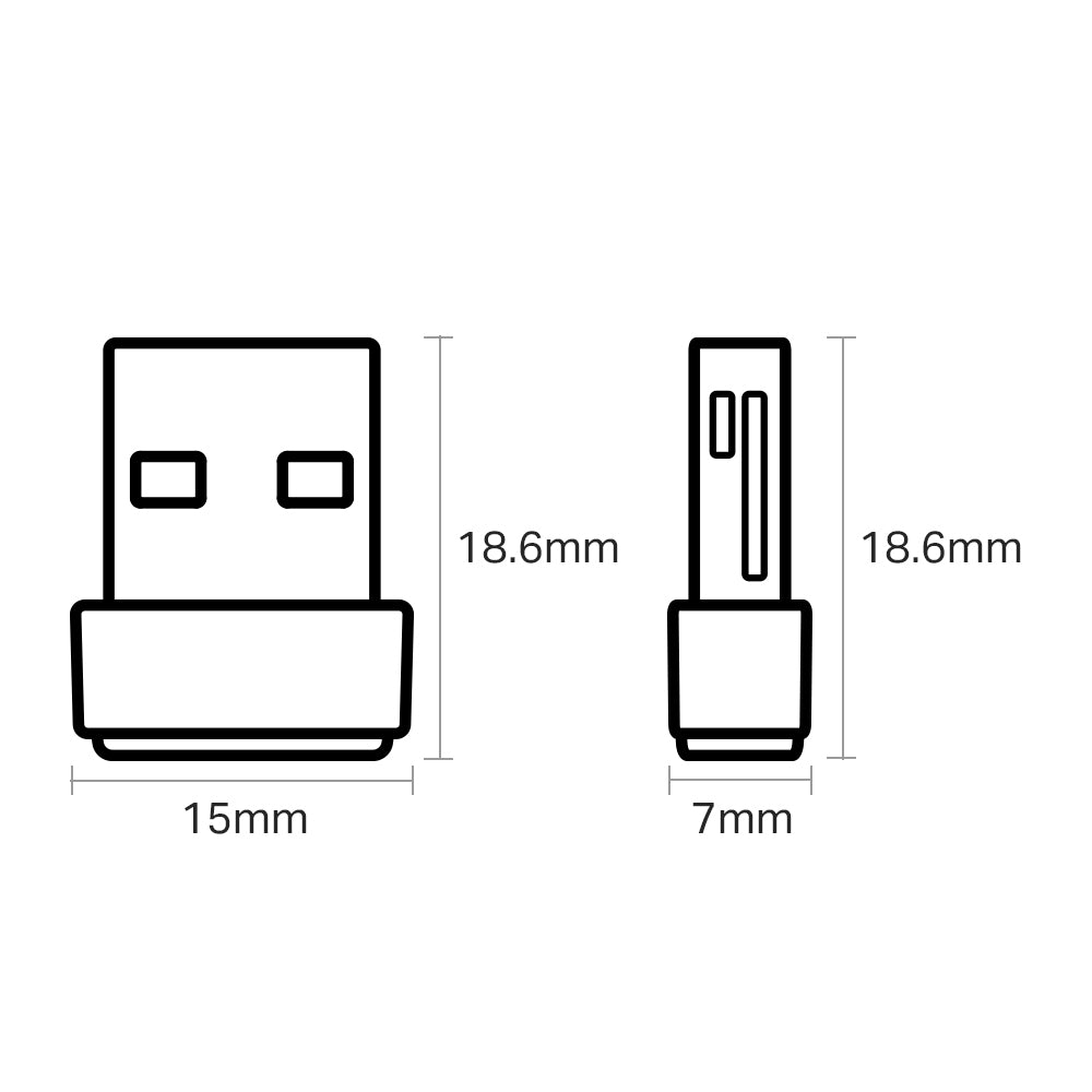 TP-Link Nano AC600 USB Wifi Adapter(Archer T2U Nano)- 2.4G/5G Dual Band Wireless Network Transceiver for PC Desktop, Travel Size, Supports Windows 11,10, 8.1, 8, 7, XP / Mac OS X 10.9-10.14