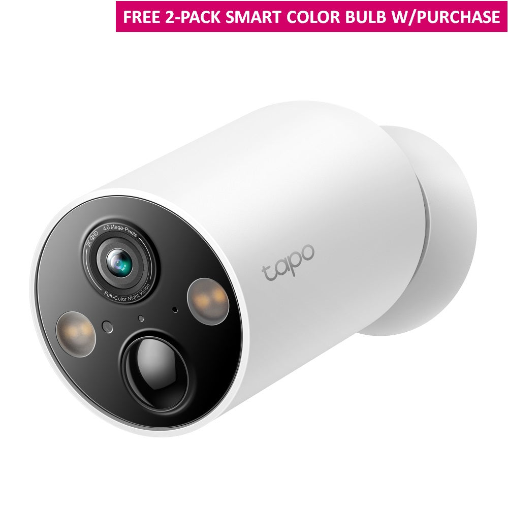 TP-Link Tapo Wire-Free MagCam, Indoor/Outdoor 2K Battery Powered Smart Security Camera with Magnetic Mount C425