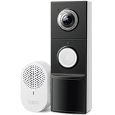 Tapo 2K 5MP Smart Video Doorbell with Chime, Battery & Hardwired