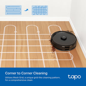 Tapo RV30 Max 5300Pa Hyper Suction Robot Vacuum & Mop with Auto Charging and Voice/Remote Control