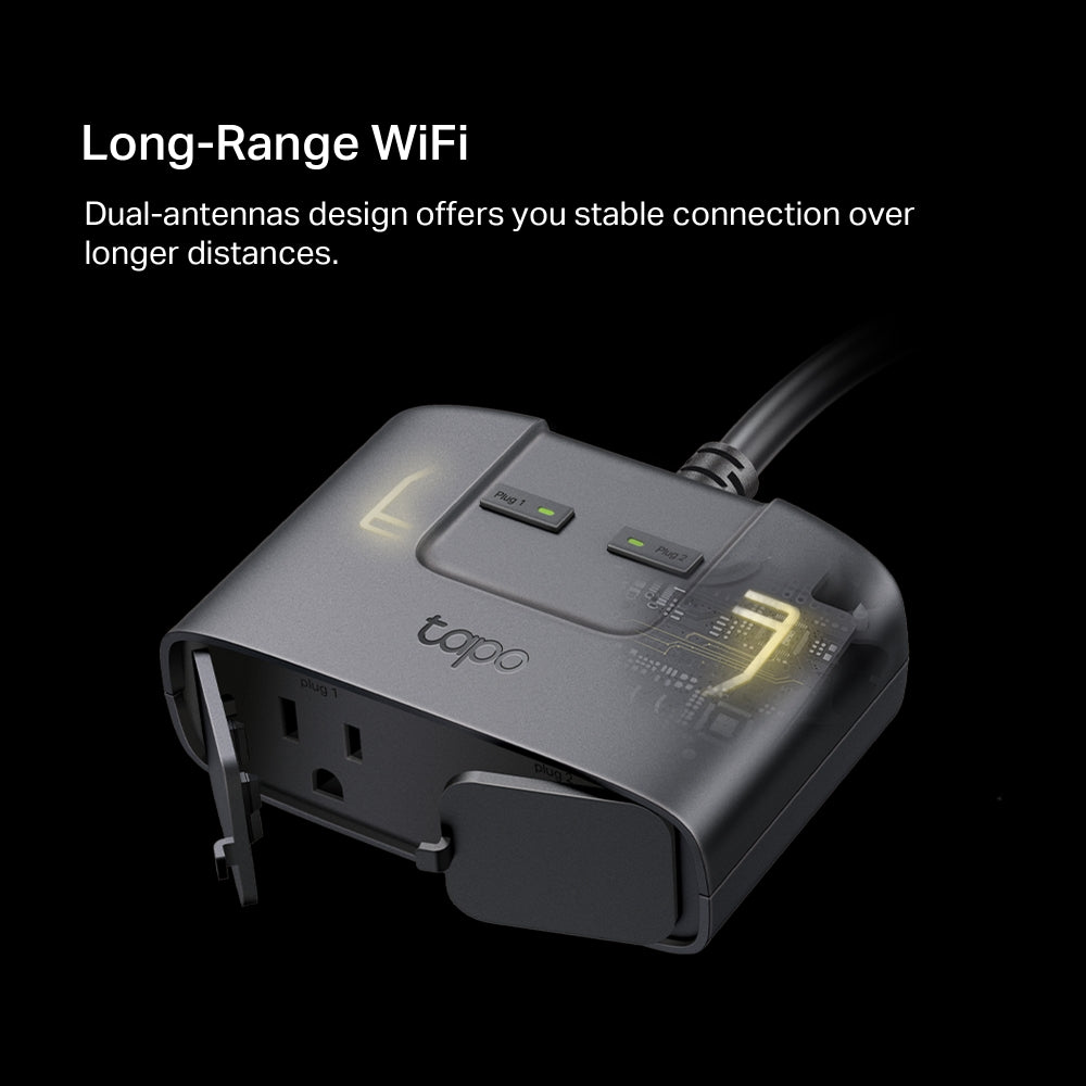 Tapo P400M Smart WiFi IP65 Waterproof Outdoor Plug with Matter-Certified