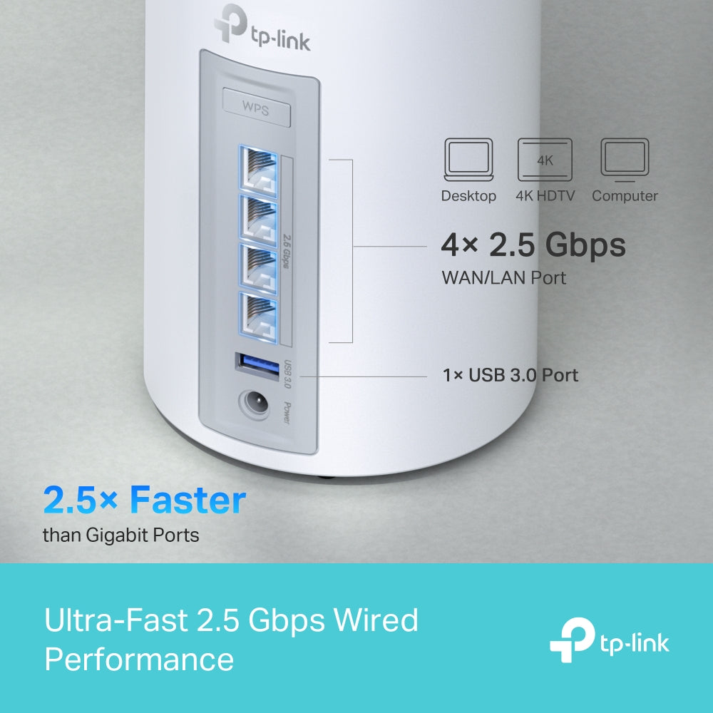 TP-Link Deco BE63 3-Pack Tri-Band WiFi 7 Mesh WiFi System