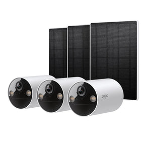 Tapo SolarCam 3-pack 2K Smart Wire-Free Security Camera with Solar Panel