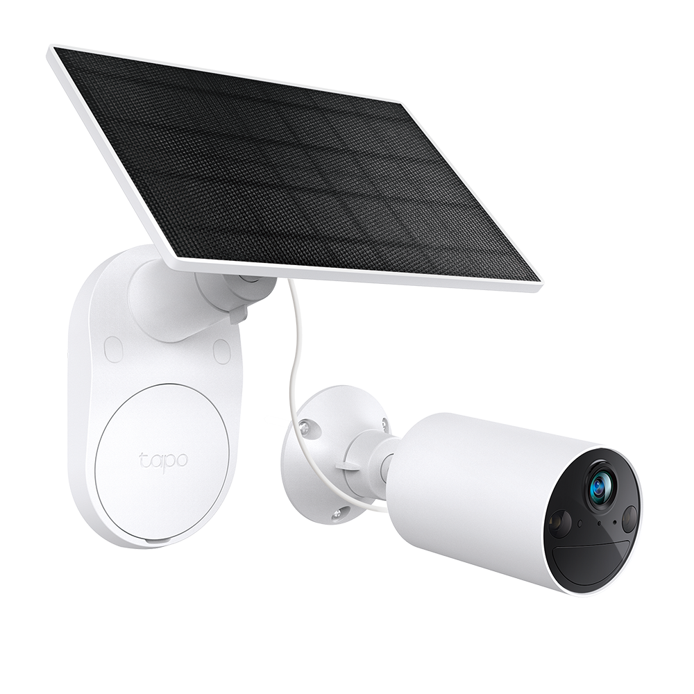 Tapo Wire-Free Indoor/Outdoor 1080P Full HD Solar-Powered Security Camera Kit with IP65 Waterproof Protection